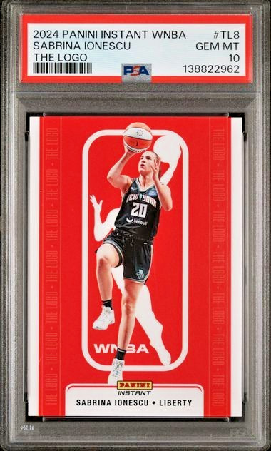 PSA 10 Sabrina Ionescu 2024 Panini Instant WNBA The Logo #TL8 New York Liberty