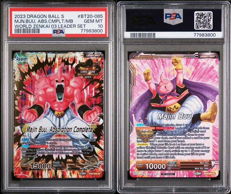 Dragon Ball Majin Buu Absorption Complete BT20-085 World Championship PSA 10