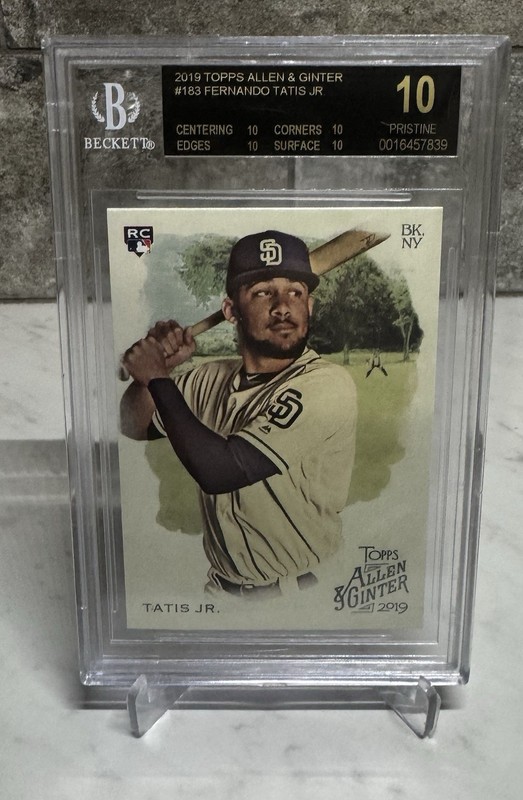 2019 Topps Allen & Ginter Fernando Tatis Jr BGS 10 PRISTINE Black label