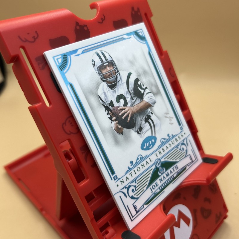 2025 National Treasure Joe Namath Blue 1/1 NY One Of One view 2