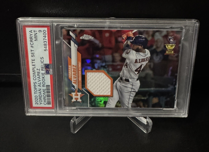 2020 Topps Chrome Complete Set Yordan Alvarez PSA 9 Mint RC Relic Free Shipping