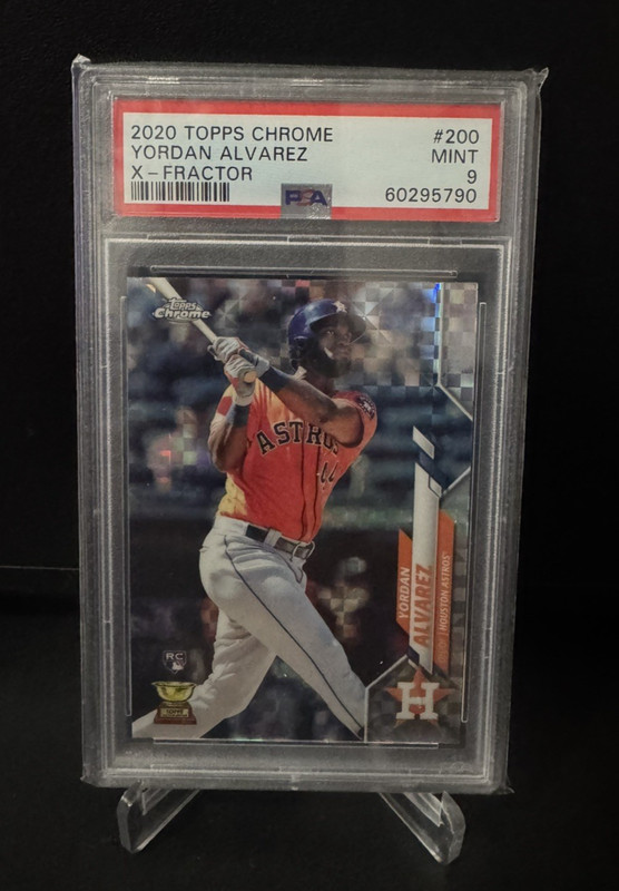2020 TOPPS CHROME YORDAN ALVAREZ #200 X-FRACTOR (RC) ASTROS PSA 9 FREE SHIPPING