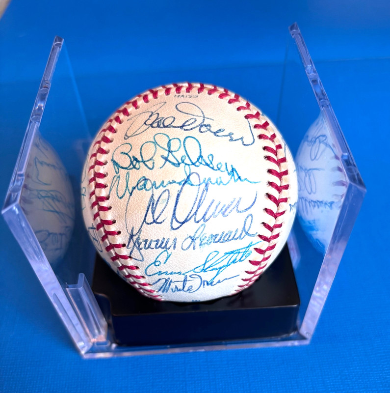 HOF Signed Baseball Signed by 25! Auto Full PSA/DNA Banks, Spahn, Gibson, etc. view 2