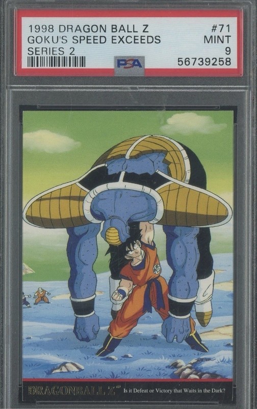 1998 Dragon Ball Z #71 Goku’s Speed Exceeds PSA 9 Mint Series 2 DBZ POP 2 RARE