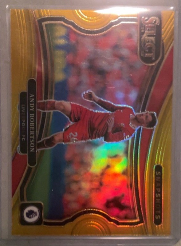 2024-25 Panini Select Premier League Andy Robertson Gold Prizm /10 Liverpool #9
