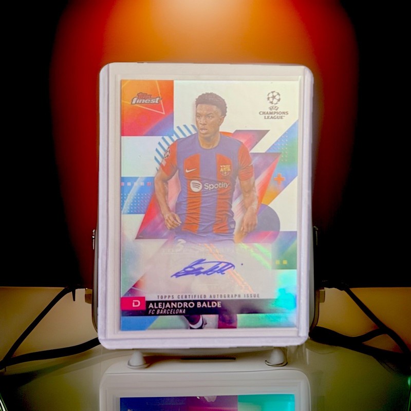 2023-24 TOPPS FINEST UEFA CC ALEJANDRO BALDE AUTO
