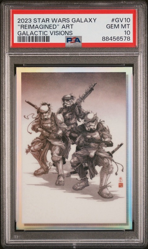 2023 STAR WARS GALAXY GALACTIC VISIONS REIMAGINED #GV10 "REIMAGINED" PSA 10