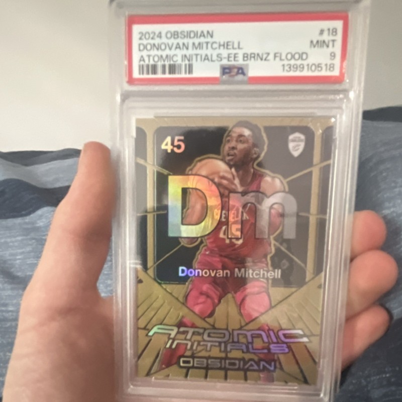 Very flexible Send offers Panini Mitchell Atomic Initials BRNZ flood PSA 9 /60