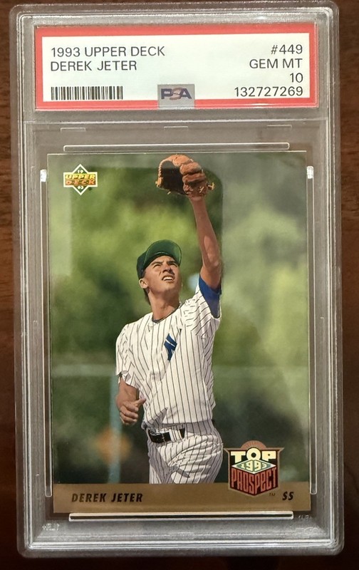 1993 Upper Deck #449 Derek Jeter RC Rookie Gem Mint PSA 10