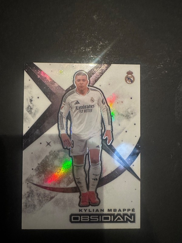 2024-25 Panini Obsidian Kylian Mbappe #5 White Night Case Hit SSP