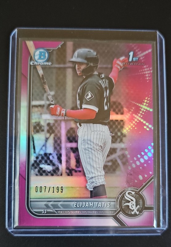 2022 Bowman - Chrome Prospects Elijah Tatis #BCP-23 Fuchsia Refractor /199 (RC)
