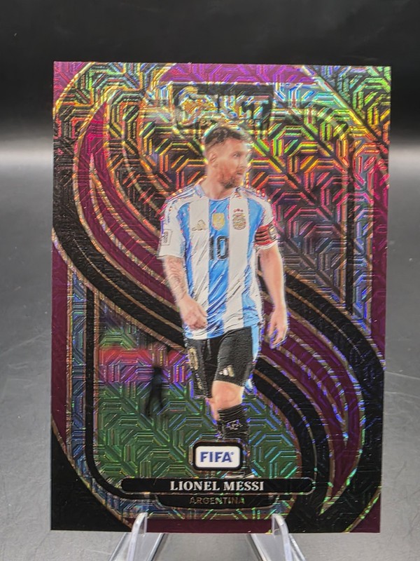 2024-25 Panini Select Fifa - Mezzanine Lionel Messi #158 Purple Mojo Prizm view 2