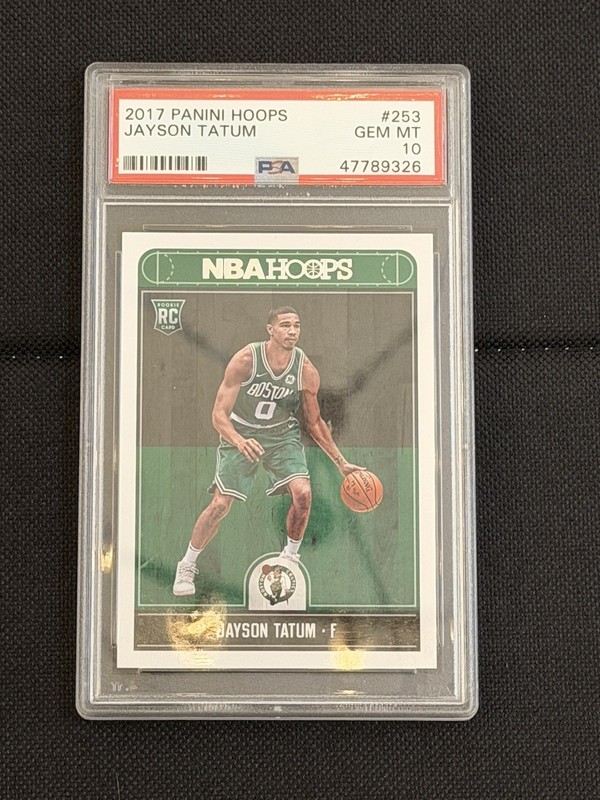 2017 Panini Hoops Jayson Tatum Rookie PSA 10