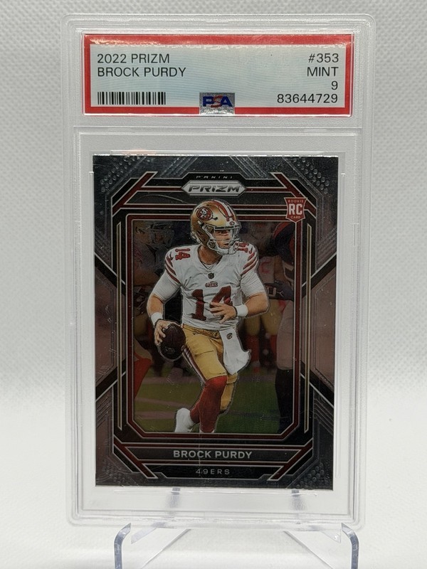 2022 Panini Prizm Brock Purdy #353 Rookie RC 49ers PSA 9 MINT 🔥🔥🔥
