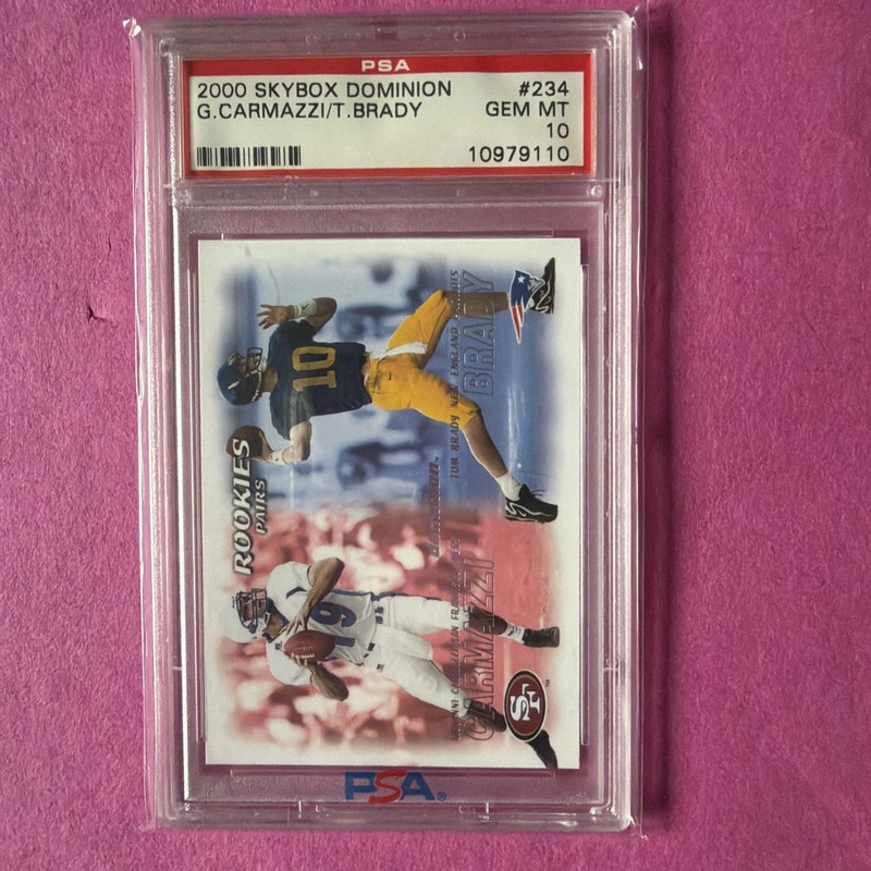 2000 SKYBOX DOMINION #234 TOM BRADY RC PSA 10