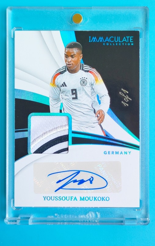 2024-25 Immaculate Germany Moukoko Memorabilia Patch Auto 1/1