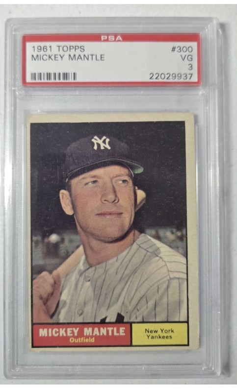 1961 Topps - Mickey Mantle #300 PSA 3