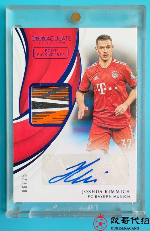 2018-19 Immaculate Bayern Munich Kimmich Match-worn Boot Patch 6/25