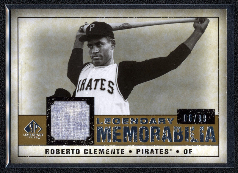 Roberto Clemente 2008 UD SP Legendary Cuts Memorabilia Game Used Jersey Card /99