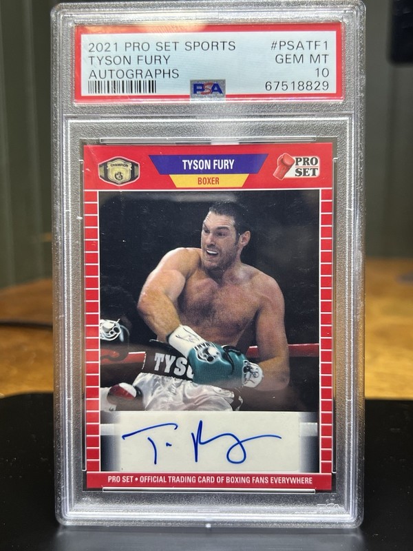 Leaf Pro Set Sports Tyson Fury PSA 10 Auto 2021 #PSA-TF1