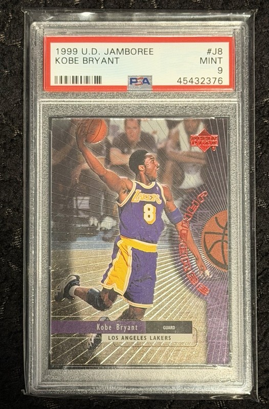  Kobe Bryant 1999 Upper Deck  Jamboree#J8 Los Angeles Lakers Insert Red  PSA 9 