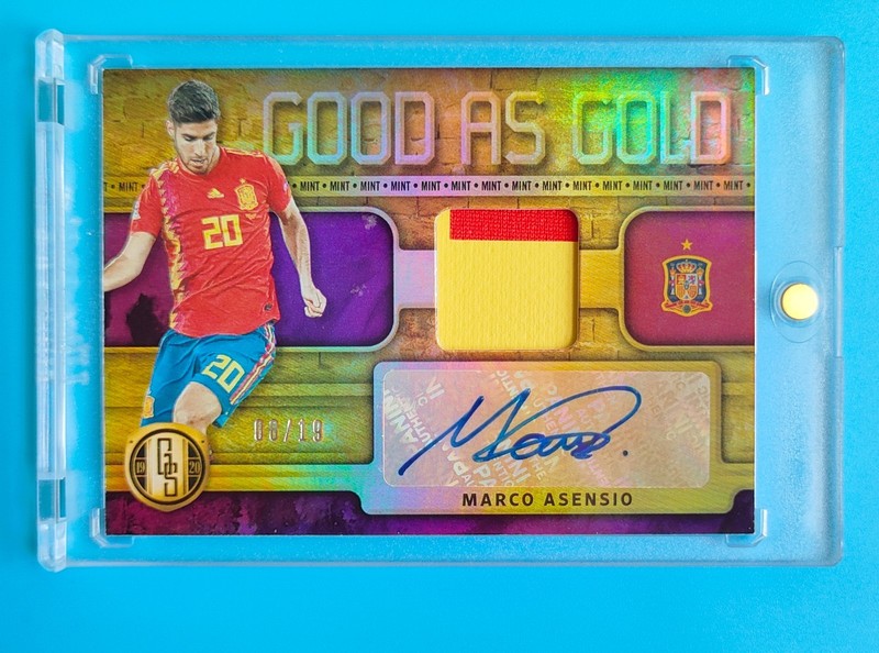 2019-20 Gold Standard Spain Marco Asensio Match-worn Patch Auto 8/19 SP