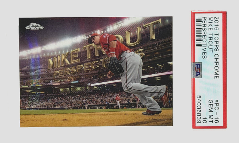 2016 Topps Chrome Perspectives Mike Trout #PC-16 PSA 10 Gem Mint Angels