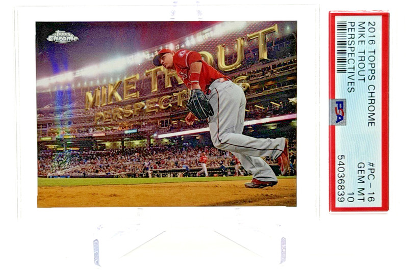 2016 Topps Chrome Perspectives Mike Trout #PC-16 PSA 10 Gem Mint Angels view 2