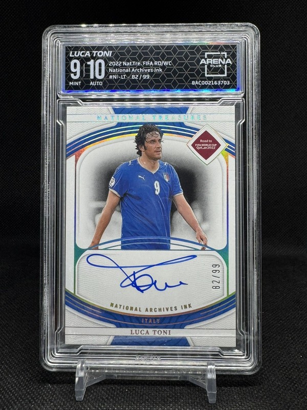 LUCA TONI - 2022 Panini National Treasures Road to FIFA World Cup /99 LS-LT Auto