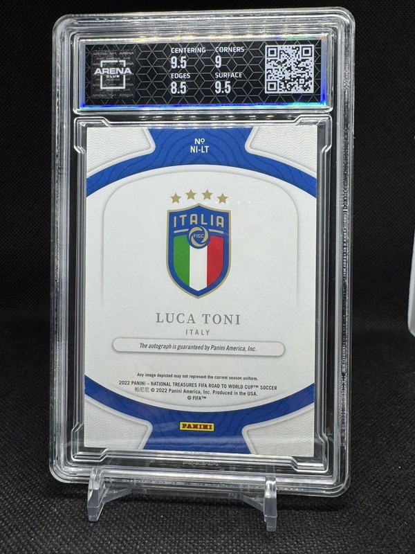 LUCA TONI - 2022 Panini National Treasures Road to FIFA World Cup /99 LS-LT Auto view 2