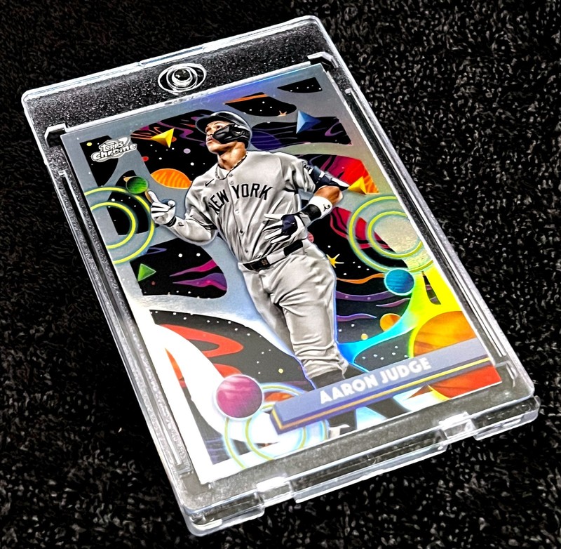 2025 Topps Chrome AARON JUDGE Refractor #185 New York Yankees MVP Insert view 2