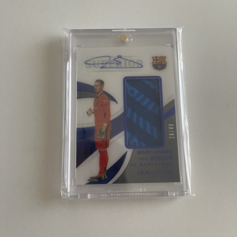 2021 Immaculate Marc-Andre ter Stegen Superior Matchworn Patch Auto #/49