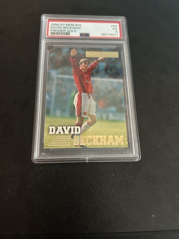 1996 Merlin Premier Gold - David Beckham #092 (RC)