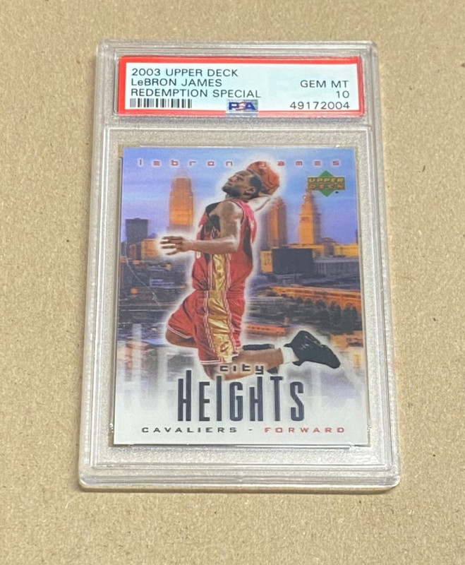 2003 Upper Deck Redemption Special Lebron James PSA 10 $319.99
