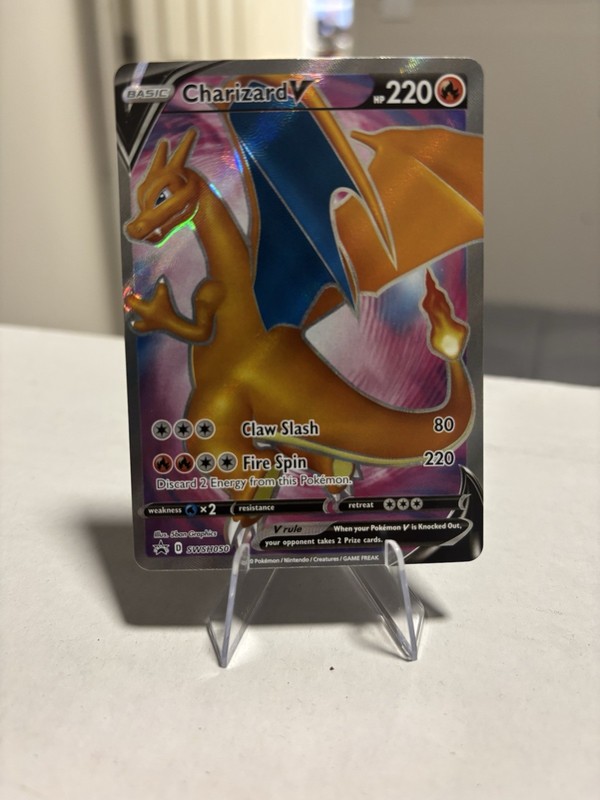 Pokémon TCG Charizard v SWSH050 Black Star Promo Full Art