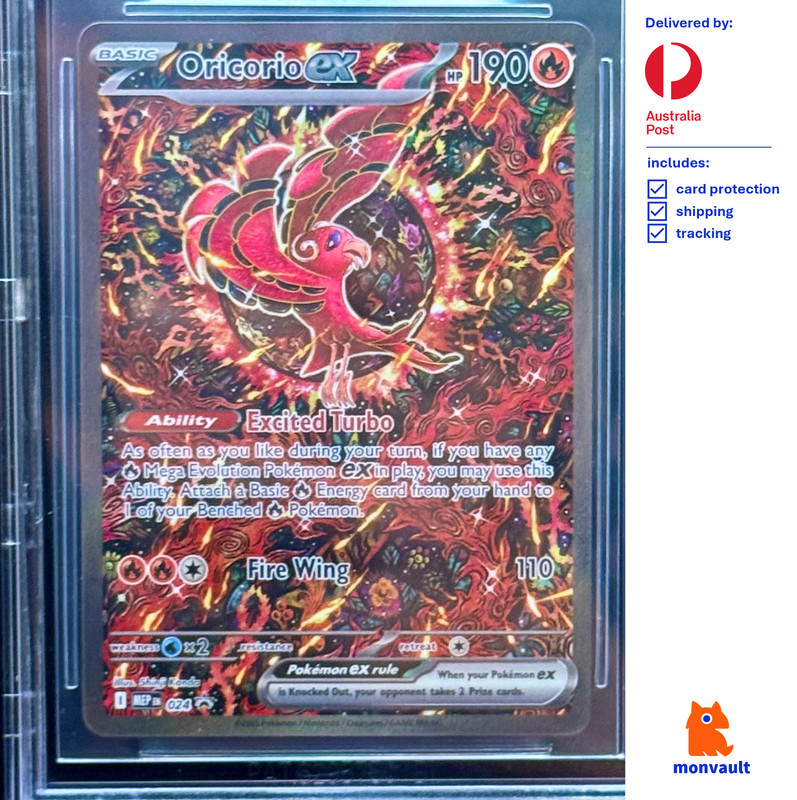 BGS 10 PRISTINE | Oricorio ex 024 Promo | Mega Evolution | Pokemon TCG view 2