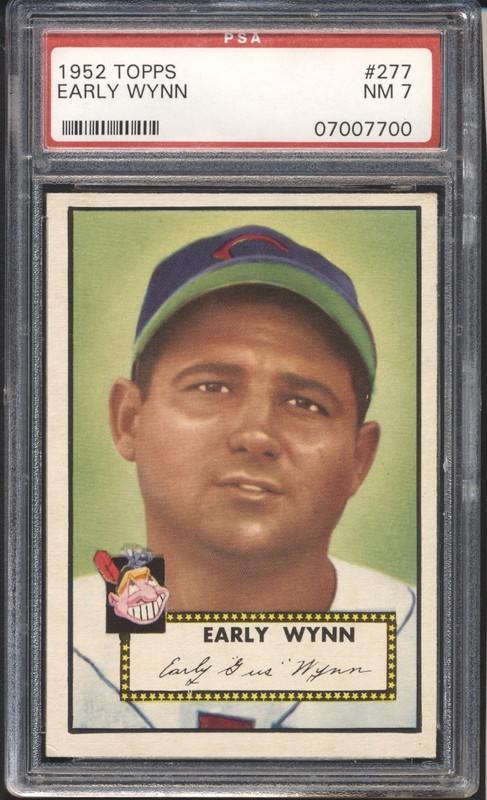 1952 Topps Baseball Early Wynn #277 PSA 7 CLEVELAND INDIANS NM HOF ( SET BREAK )