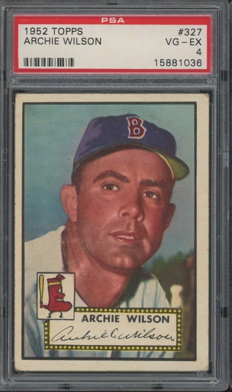 1952 Topps Baseball #327 Archie Wilson High Number VG-EX PSA 4