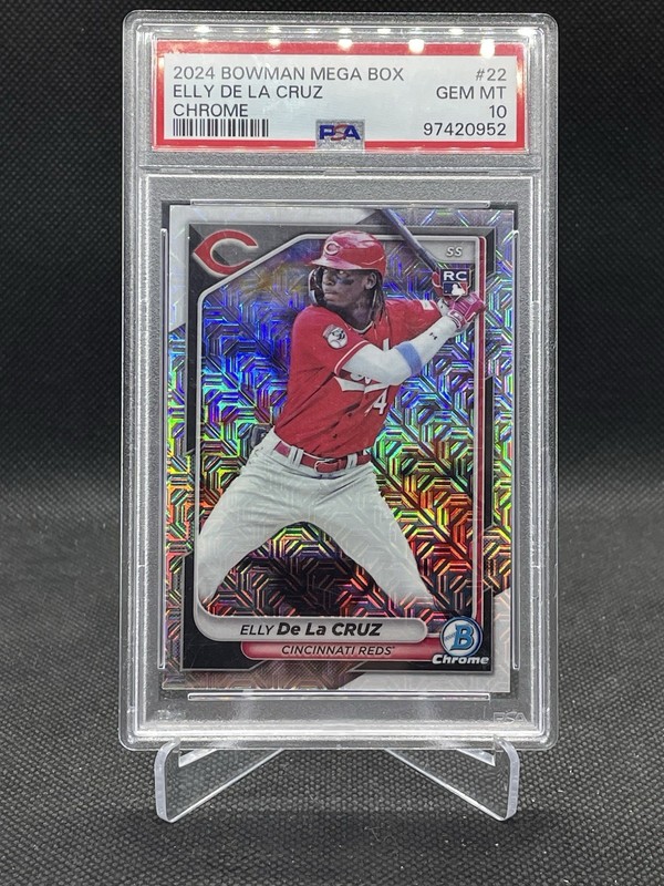 2024 Bowman - Elly De La Cruz #22 Chrome Mojo Refractor PSA 10 Mega Box RC