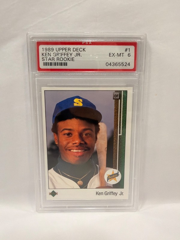 Ken Griffey Jr 1989 upper deck RC #1 PSA 6