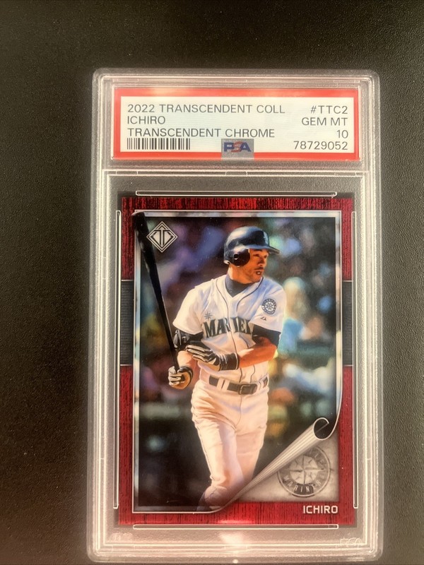2022 Topps Transcendent Collection Chrome 2/4 Ichiro Suzuki #TTC2 PSA 10 POP 1/1