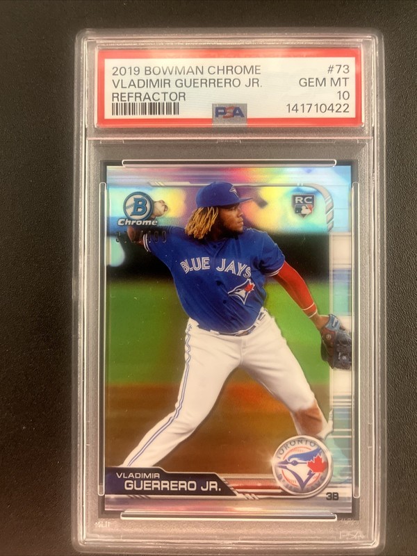 2019 Vladimir Guerrero Jr 372/499 Bowman Chrome #73 Refractor Rookie RC PSA 10