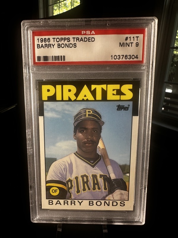 1986 Topps Traded 11T Barry Bonds Rookie PSA 9 MINT !!!!!!