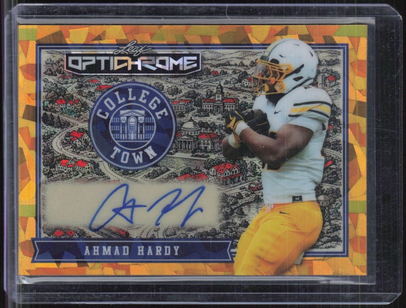 2026 Leaf OptiChrome College Town Gold Crystal Ahmad Hardy 1/1 Auto RC