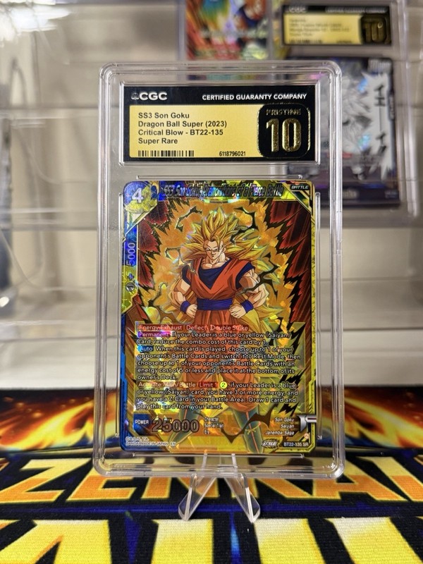 Dragon Ball Super Card Game BT22-135 SS3 Goku CGC 10 Pristine