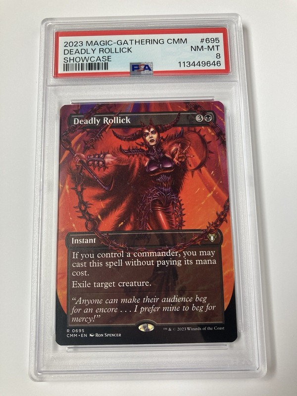 Deadly Rollick (Borderless) - Commander Masters (CMM) Magic the Gathering Psa 8