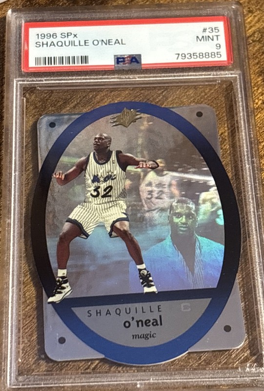 1996 SPX SHAQUILLE ONEAL  #35 PSA 9 MINT Rare