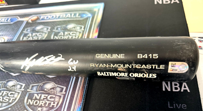 2026 Fanatics Under Wraps MLB Baseball Bat Vol 1 Ryan Mountcastle Game Used Auto view 2