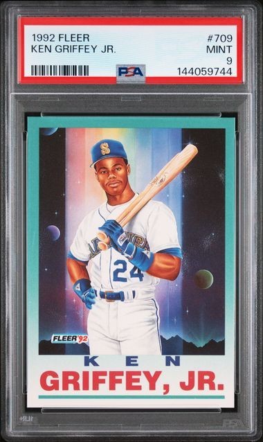 1992 Fleer Pro Visions #709 Ken Griffey Jr PSA 9