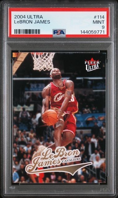 2004-05 Fleer Ultra #114 LeBron James PSA 9